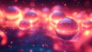 Dreamy Spheres 4K Desktop Background, Mobile Wallpaper, Glowing Orbs