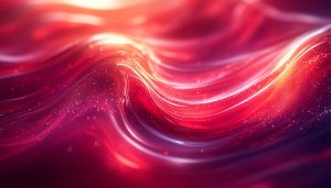 Red Flowing Waves Abstract 4K Mobile Wallpaper Background Free
