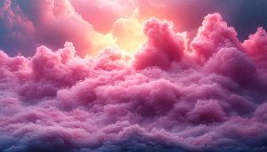Pink Clouds Aesthetic Mobile Wallpaper, Free 4K Desktop Background