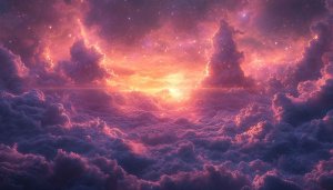 Dramatic Pink Cloudscape Sunset Mobile Wallpaper Aesthetic Desktop Background