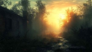 Mystical Forest Path Sunset Mobile Wallpaper Free Desktop Background