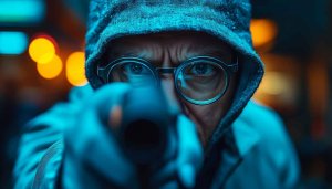 Intense Hacker Mobile Wallpaper, Cyberpunk 4K Desktop Background Free