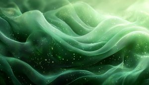 Abstract Green Waves Mobile Wallpaper Sparkle Desktop Background Art