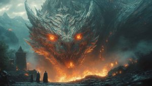 Epic Dragon Fantasy Art 4K Desktop Wallpaper Free Mobile Background