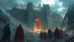 Epic Fantasy Castle Knights Mobile Wallpaper 4K Desktop Background