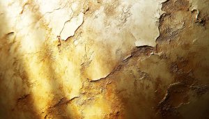 Abstract Texture Background, Golden Plaster Wall 4K Mobile Wallpaper