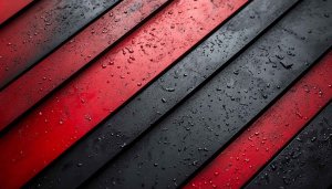 Striking Red Black Wet Surface Aesthetic 4K Mobile Wallpaper