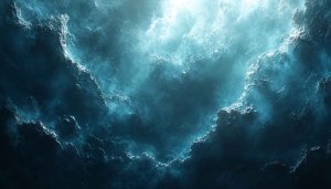 Abstract Underwater Rock Formation 4K Desktop Background Mobile Wallpaper