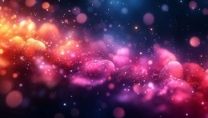 Abstract Space Sparkle 4K Desktop Background, Pink and Blue Wallpaper