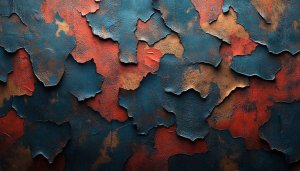 Abstract Textured Wallpaper: Blue, Red, and Rust Mobile Background