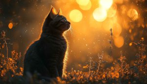 Golden Hour Cat 4K Wallpaper: Free Desktop & Mobile Backgrounds