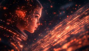 Futuristic Female AI Digital Art 4K Desktop Mobile Wallpaper