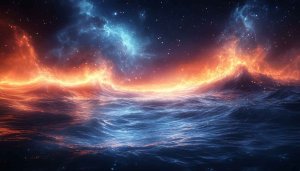 Ocean Universe Wallpaper 4K - Free Cosmic Seascape Background
