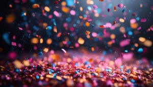 Colorful Confetti Party Mobile Wallpaper 4K Desktop Background Free