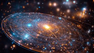 Galaxy Orbit 4K Desktop Background - Free Space Art Wallpaper