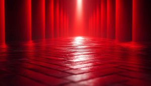 Abstract Red Room Glow 4K Desktop Wallpaper Background Art