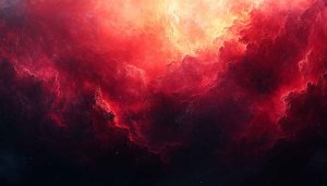 Fiery Nebula Space 4K Wallpaper for Desktop and Mobile