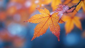 Autumn Maple Leaf 4K Desktop Background, Free Fall Wallpaper