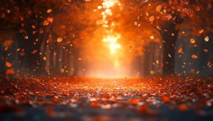 Autumn Leaves Falling 4K Wallpaper - Free Desktop Background