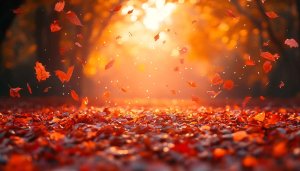 Autumn Leaves Falling 4K Desktop Background Free Mobile Wallpaper