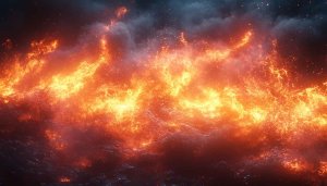 Fiery Inferno Orange Flames 4K Desktop Background Mobile Wallpaper