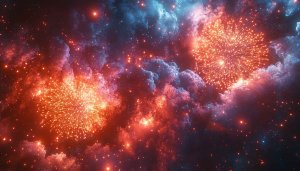 Stunning Fireworks Display Night Sky 4K Mobile Wallpaper Background