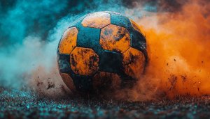 Grunge Soccer Ball 4K Wallpaper Football Sports Background HD