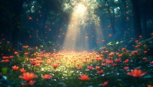 Enchanted Forest Flowers Wallpaper - Free Mobile and Desktop Background