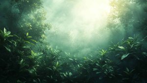 Lush Green Jungle Forest 4K Desktop Background Mobile Wallpaper