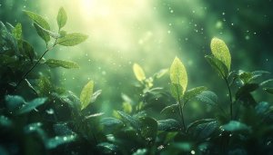 Green Leaves Nature Background for Desktop Mobile Wallpaper HD