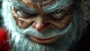 Detailed Santa Claus Portrait 4K Wallpaper for Desktop Background Use