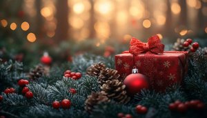 Festive Christmas Gift 4K Desktop Wallpaper Backgrounds for Free