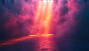 Fiery Pink and Purple Smoke Mobile Wallpaper 4K Background