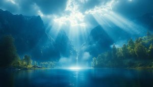 Serene Mountain Lake 4K Wallpaper for Desktop Background Free