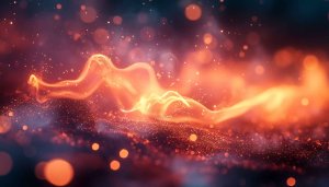 Abstract Glowing Particles 4K Desktop Wallpaper Free Mobile Background