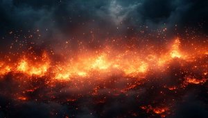 Fiery Galaxy 4K Desktop Wallpaper, Dramatic Space Background Image