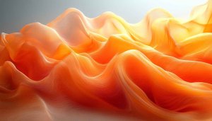 Abstract Orange Waves Art 4K Desktop Background for Mobile Wallpaper