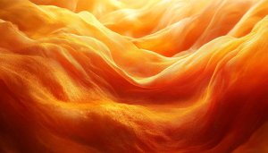 Abstract Orange Waves 4K Desktop Background, Artistic Mobile Wallpaper