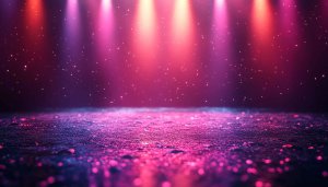 Magenta Stage Lights 4K Desktop Background, Free Purple Mobile Wallpaper