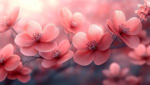 Pink Flower Blossom Mobile Wallpaper, Aesthetic Floral Phone Backgrounds