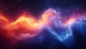 Cosmic Nebula Galaxy 4K Desktop Background, Free Space Wallpaper