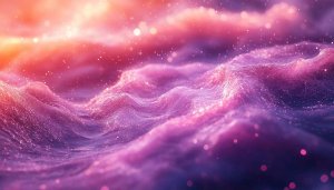 Dreamy Pink Purple Wave Art 4K Desktop Mobile Wallpaper