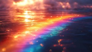 Ocean Waves Abstract Art Desktop Background Free Mobile Wallpaper