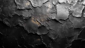 Black Cracked Stone Texture 4K Wallpaper for Desktop Background
