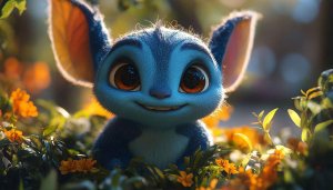 Cute Stitch Character Wallpaper 4K for Desktop Mobile Background