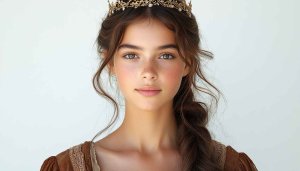 Young Princess Portrait Aesthetic Mobile Wallpaper High Quality Background