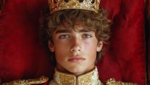 Golden Crown Prince Portrait HD Mobile Wallpaper Background for Free