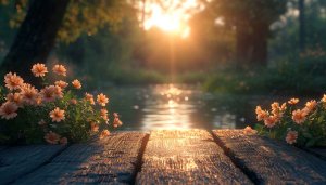 Tranquil Forest River 4K Wallpaper for Desktop Background Free