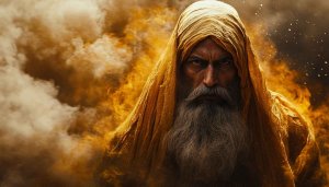 Powerful Wizard Mobile Wallpaper Yellow Hooded 4K Desktop Background