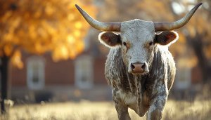 Majestic Texas Longhorn 4K Wallpaper for Desktop and Mobile Background